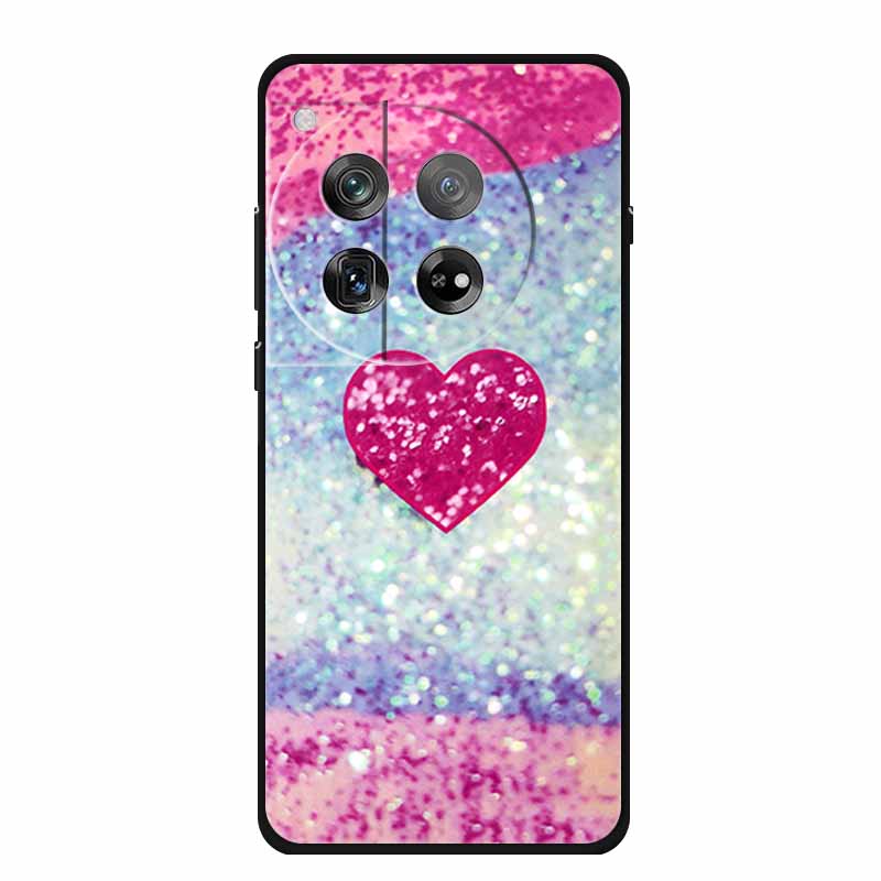Marble Shell For OnePlus Ace 3 3 Pro Case Luxury Protector Soft Silicone Phone Cover for OnePlus 12R 12 R Colourful Black Fundas
