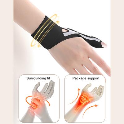 1Pc Thumb Wrist Compression Sleeve For Tendonitis Arthritis Pain Relief Unisex Splint Liner Fits Both Hands