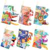 Source Baby Animal Tail Cloth Book Three-Dimensional With Ringing Paper Vision Training 6 Pages 12 Sides Can'T Tear Cloth Book