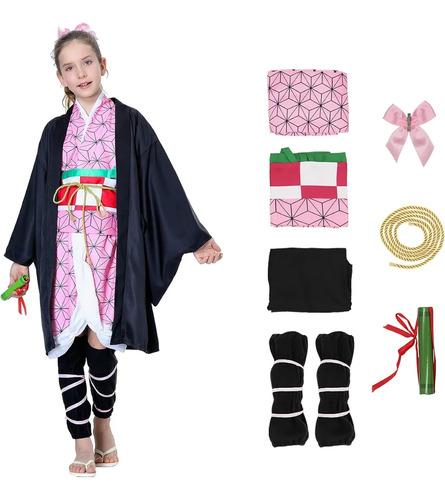 Slayer Nezuko Anime Costume, Halloween Costume For Girls A 130