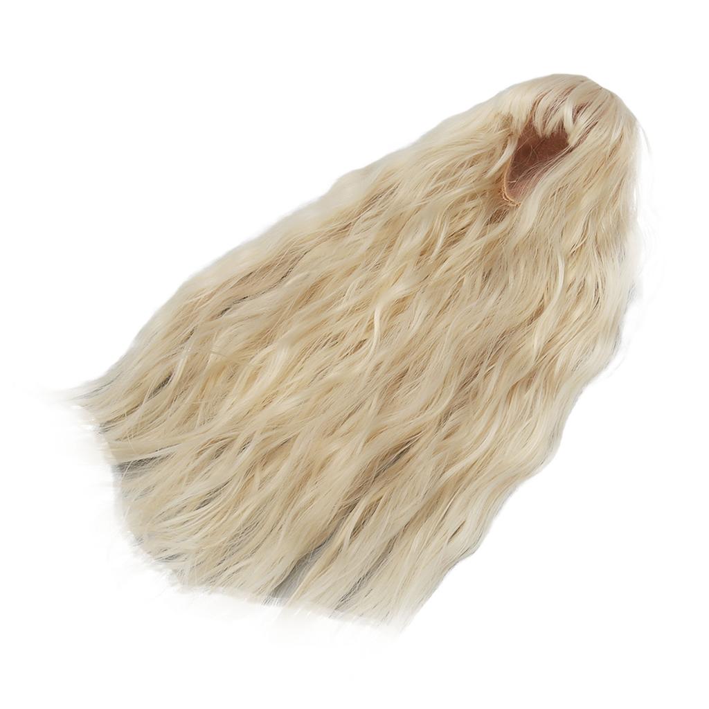 Doll Hair Wig High Temperature Wire Hair 1Celsius3 Wavy Doll Replacement Wig for 8.3‑9.4in Doll