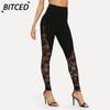 Pantaloni e capris con stampa tinta unita casual alla moda da donna