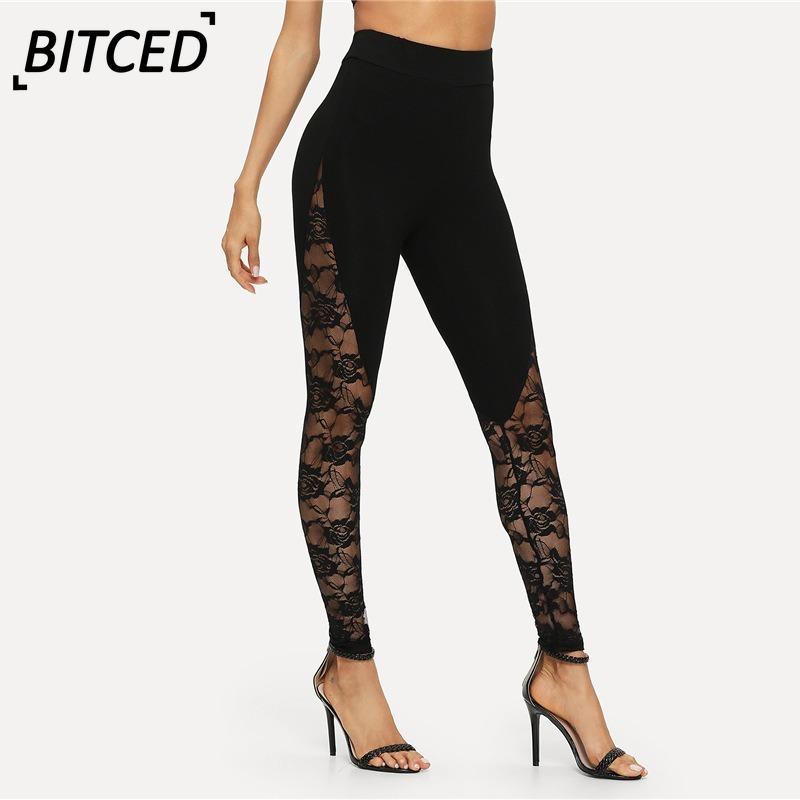 BITCED Pantaloni e capris con stampa tinta unita casual alla moda da donna