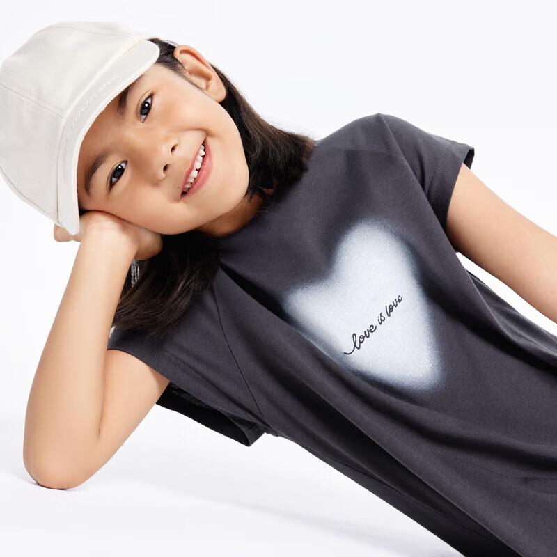 little MO&Co. Girls' Moisture-Wicking Short-Sleeve T-Shirt Dress