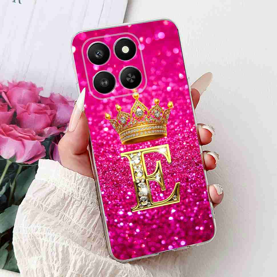 6.77" For Honor 400 Smart 5G LGN-NX1 Case Fashion Crown Flower Soft Silicone TPU Cover For Huawei Honor 400Smart 5G Phone Cases