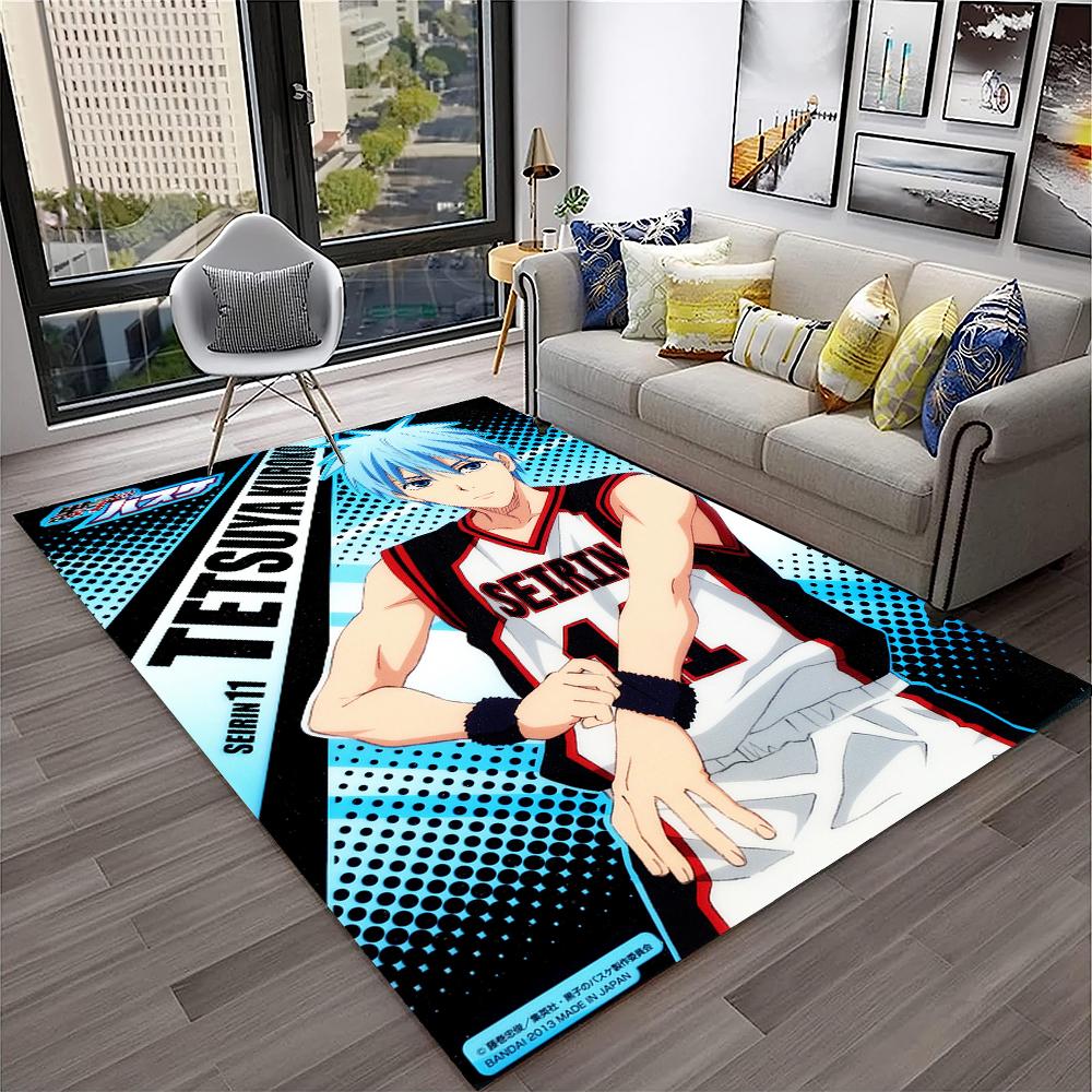 3D Anime Kuroko's Basketball Cartoon Carpet Rug for Home Living Room Bedroom Sofa Doormat Decor,kids Area Rug Non-slip Floor Mat