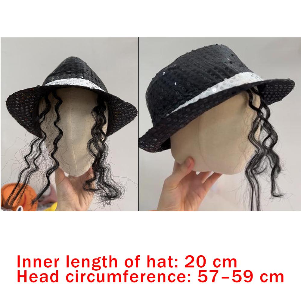 Michael Jackson Cosplay Accessories Set 80s Retro Disco Party Performance Kit With Sequin Hat Gloves Sunglasses Halloween Suit