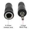 Zinc Zinc Zinc Alloy 6.5 To 3.5 Adapter 6.35mm Female Jack 3.5  6.5 Male Plug Audio Plug Adapter  Microphone