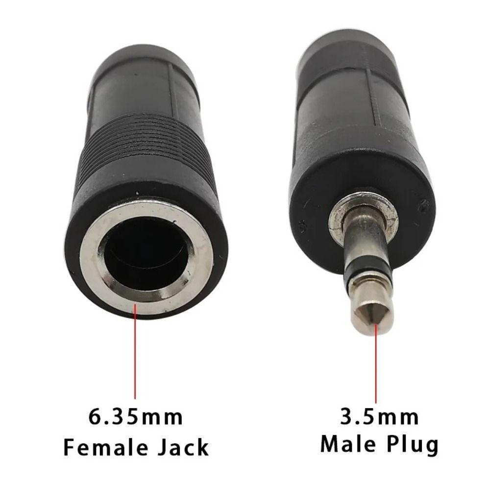 Zinc Zinc Zinc Alloy 6.5 To 3.5 Adapter 6.35mm Female Jack 3.5  6.5 Male Plug Audio Plug Adapter  Microphone