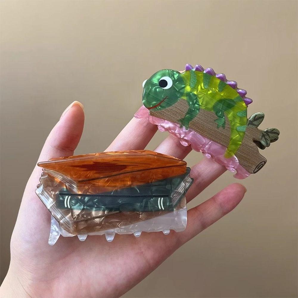 Funny Acrylic Koala Hair Claw Bear Sea Creature Animal Hair Clip Cartoon Hair Accessories Big Shark Clip Female