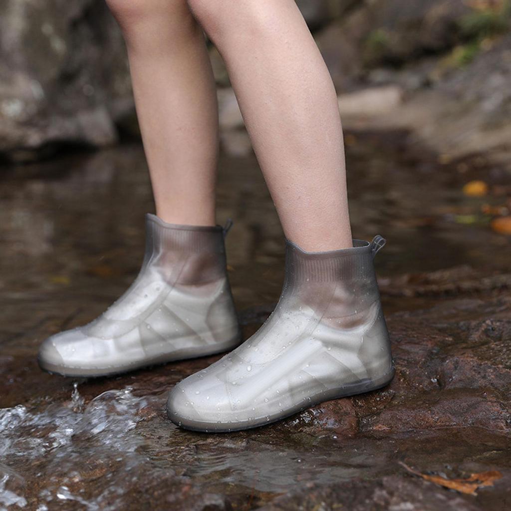 1 Pair Rain Shoe Covers Galoshes Overshoes Boots Waterproof for Outdoor