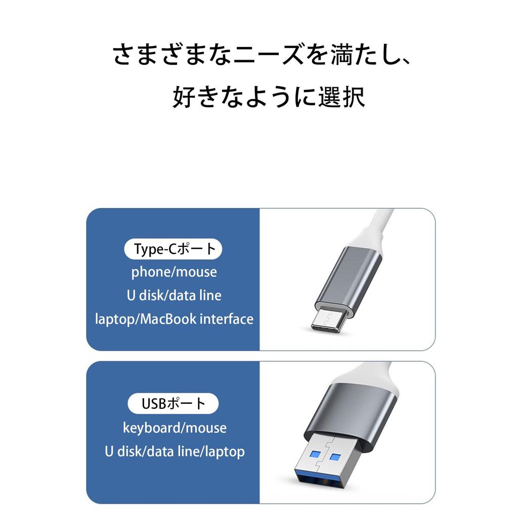 KANOYO USB to USB USB Type C Docking Compatible with USB Flash and Maximum Bus 5Gbps Low Power Compatible with MacBook and More Hub, Type-C 3.0 (1