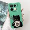For Infinix Note 40 X6853 / Note 40 Pro 4G 5G / Note 40 Pro+ Plus Case Cover Liquid Silicone Soft TPU Cool Style Cartoon Fundas