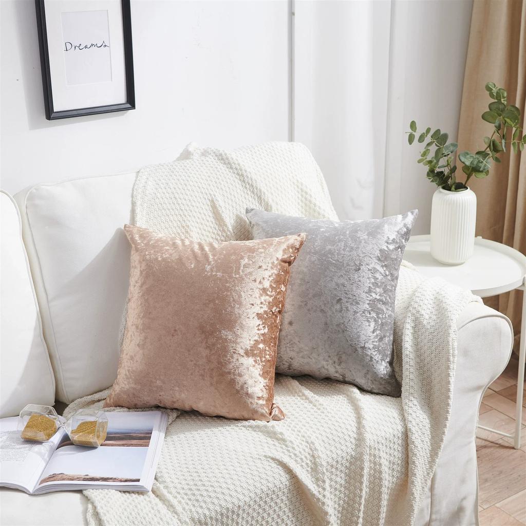 Ice Velvet Cushion Cover Pillowcase Soft Comfortable Decorative Cushions Cover for Sofa Nordic 30X50 45X45 50X50CM