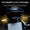 2PCS Motorcycle LED Turn Signal Lamp Warning Blinker Rear Tail Lights  Indicator Lights Dual Color DRL Running Light Universal