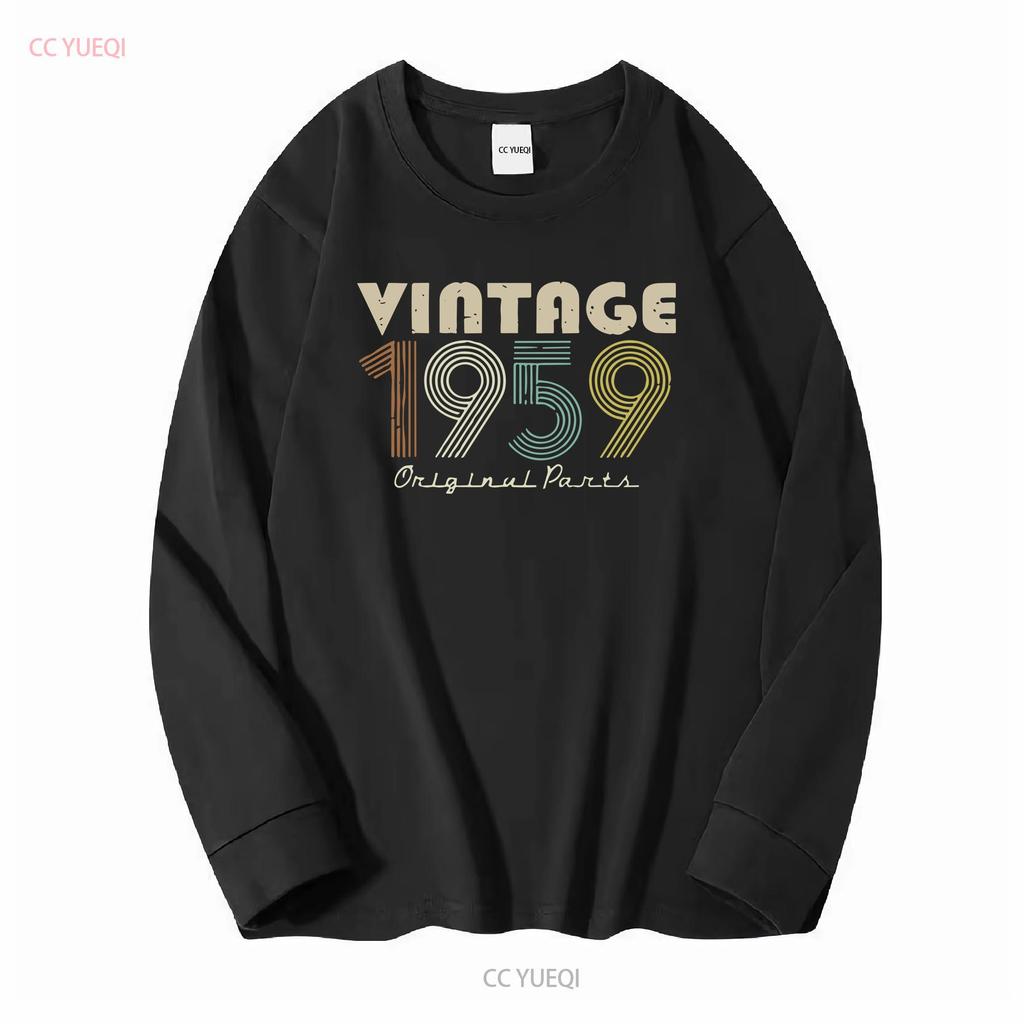 Vintage Original 1959 Birthday S Premium T Shirt vintage Washed fashion Top For Everyday Wear Stylish homme Stretched Versatile
