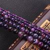 Crystal Striped Purple Agate Bracelet Beads for DIY Jewelry Making