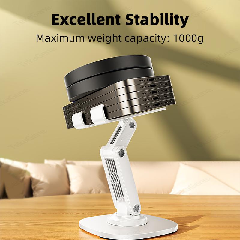 360° Rotatable Foldable Desktop Mobile Phone Stand Live Broadcast Lazy Tablet Support Frame For iPhone 15 Huawei Xiaomi iPad