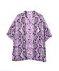 Schott RAYON SHIRT PYTHON Rayon Size Shirt, Python, Men's, L, 437, Lavender, 782-5123010