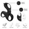 Manchon de pénis en Silicone avec masseur de Clitoris vibrant Enlatger de pénis pour hommes retardent l'éjaculation