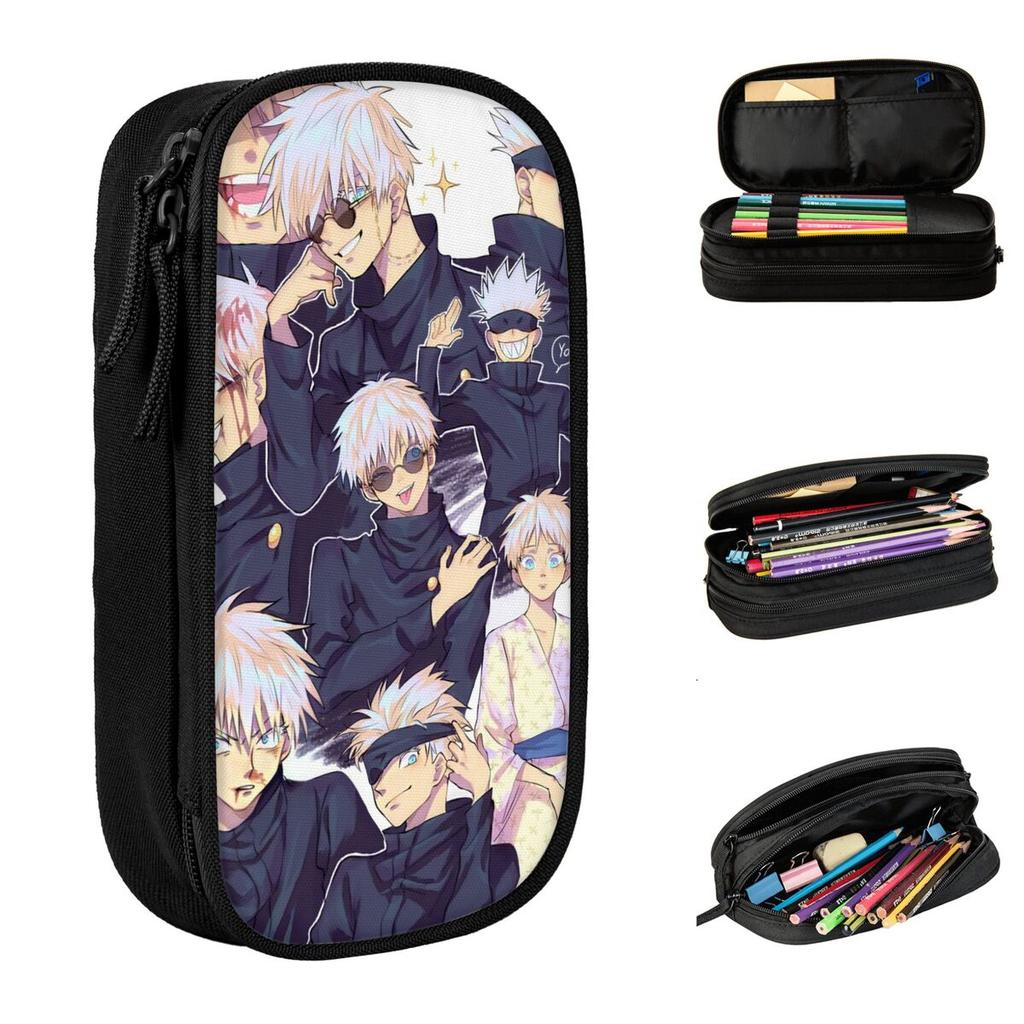 Jujutsu Kaisen Gojo Satoru Astucci Nuove Borse Portapenne Ragazza Ragazzo Grande Capacità Materiale Scolastico Regalo Astuccio