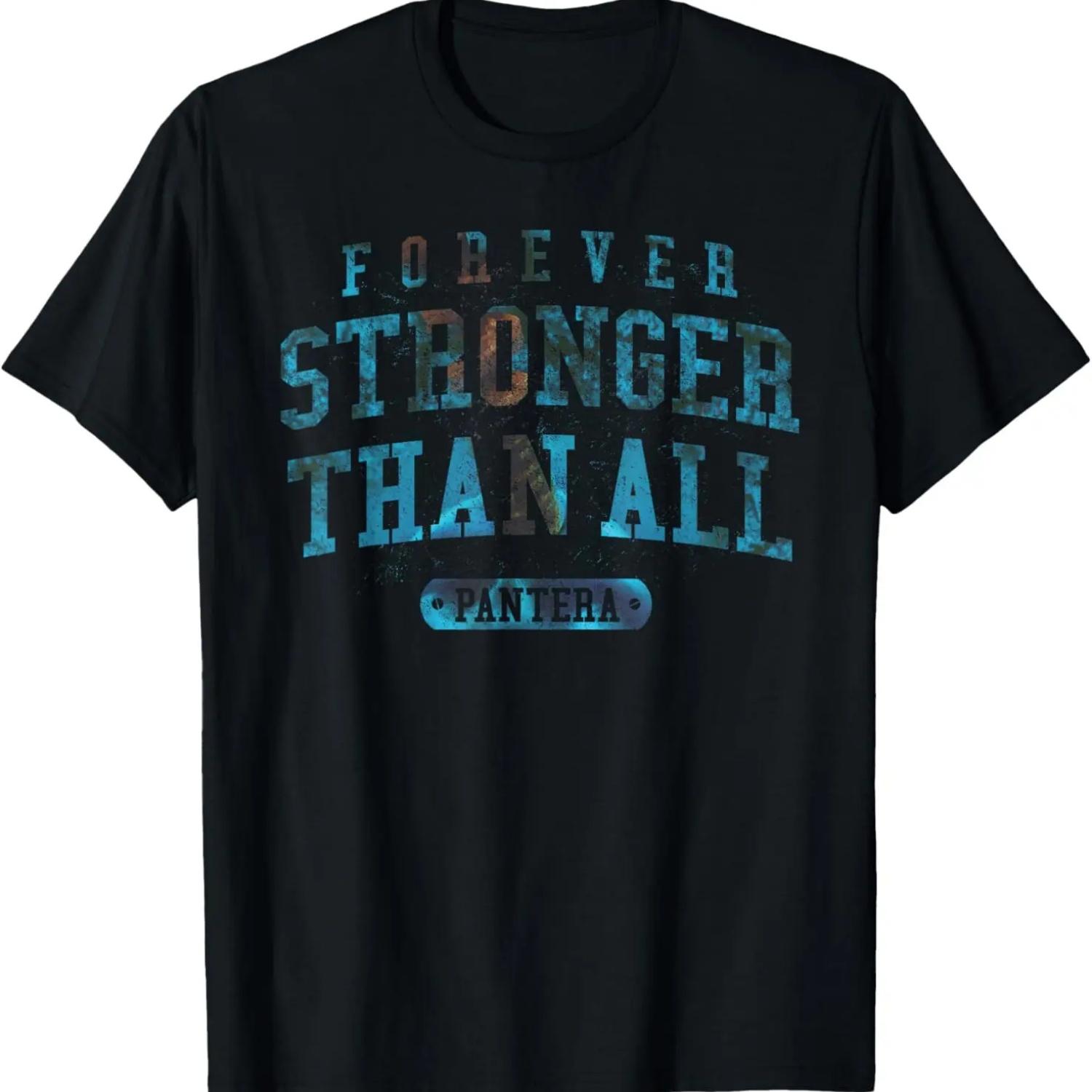 Официальная синяя футболка Pantera Forever Stronger Than All S