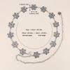 Waist Chain Women'S High Sense Women'S Retro Silver Flower Summer With Skirt Metal Chain Belt Chain