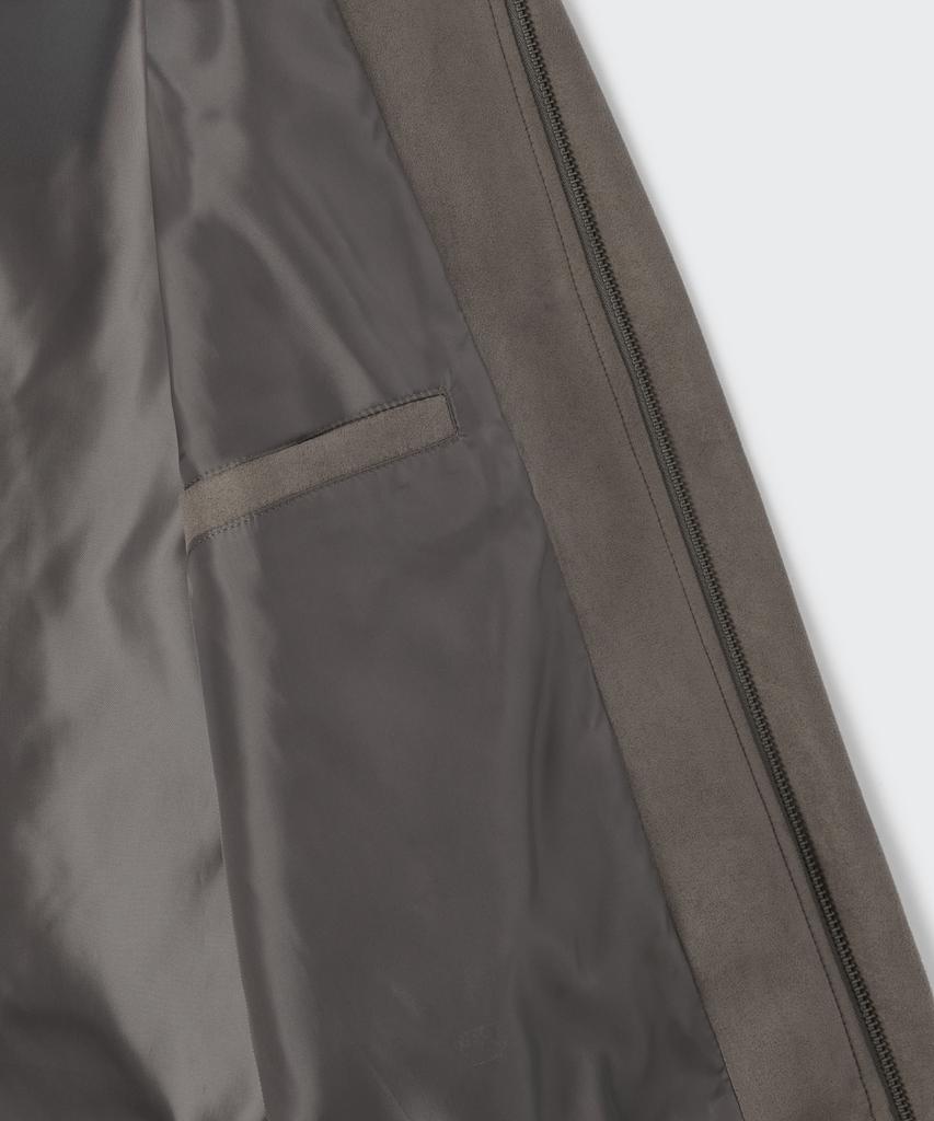 MUSINSA STANDARD Synthetic Suede Minimal Blouson Jacket [Taupe]
