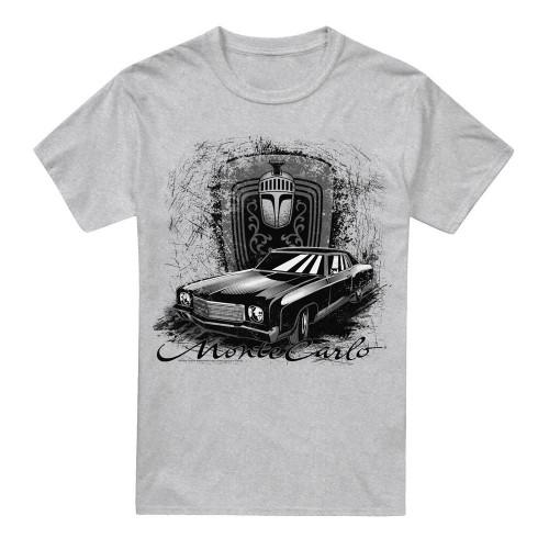 Chevrolet Unisex Adult Monte Carlo Drawing Heather T-Shirt