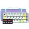 co2CREA Storage Case Compatible with Logitech POP KEYS K730 Mechanical Wireless Keyboard and M370 Mouse (Purple)