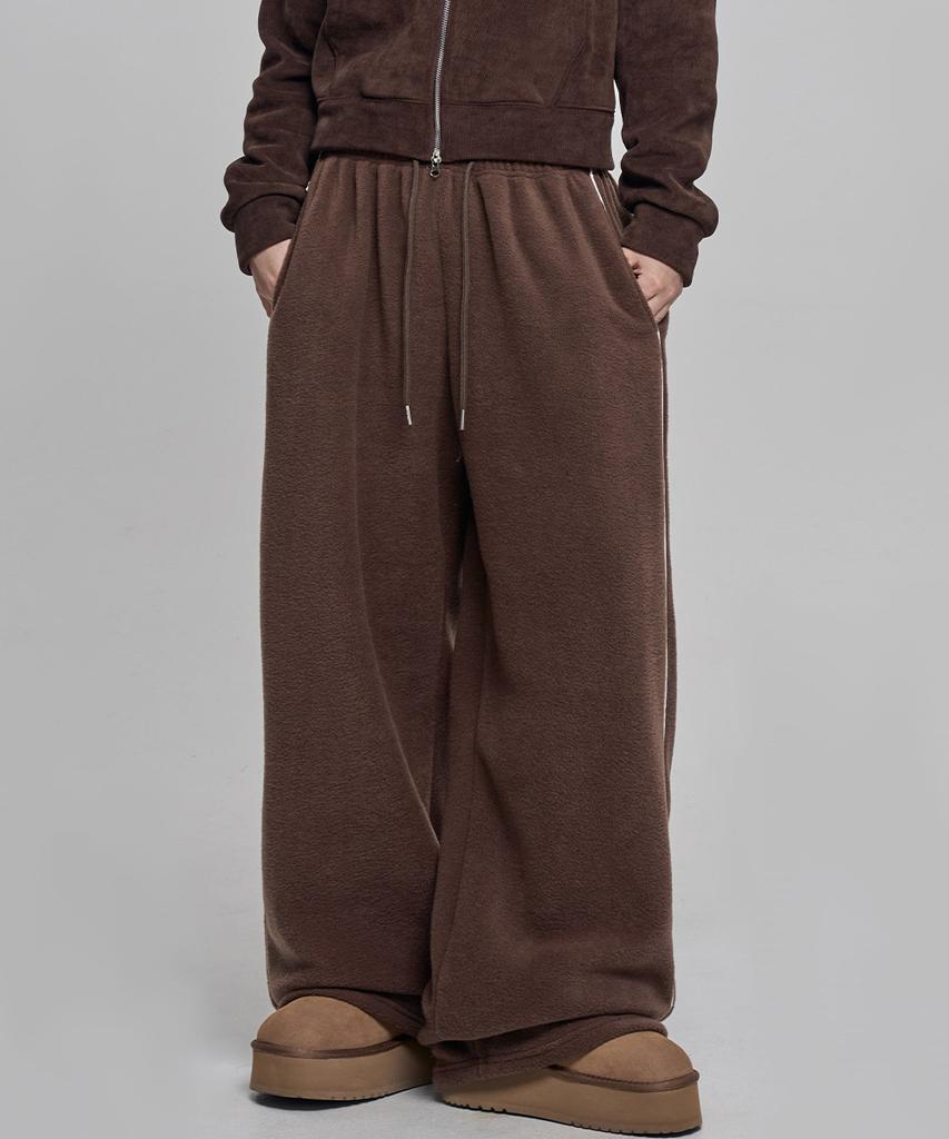 CHICKS Fleece Line Pants Dark Brown