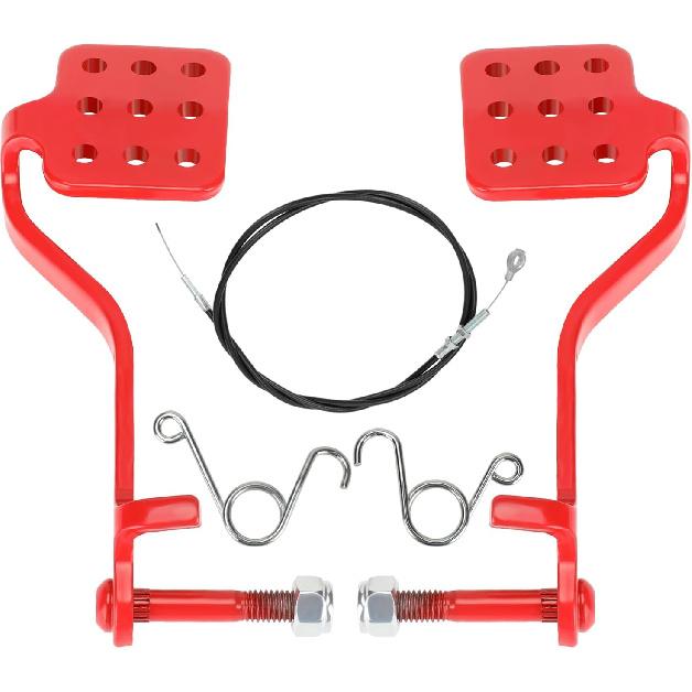

GREHUA Go Kart Pedals with Throttle Cable 71 for 212cc 196cc 6.5hp Road Rocket Manco Kandi Carter Azusa Racing Go Kart Vintage Racing Drift Trike