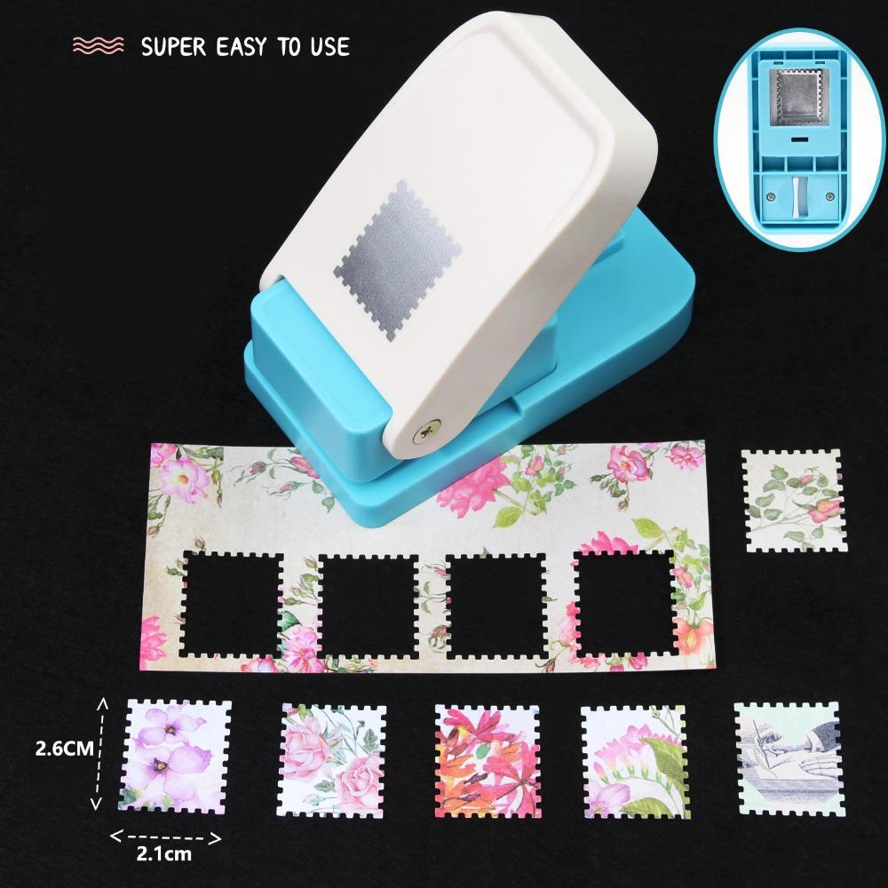 

Handmade Stamp Embossing Machine DIY Crafts Stamp Toothed Puncher For Paper Crafting Scrapbooking B 2.6*2.1cm
