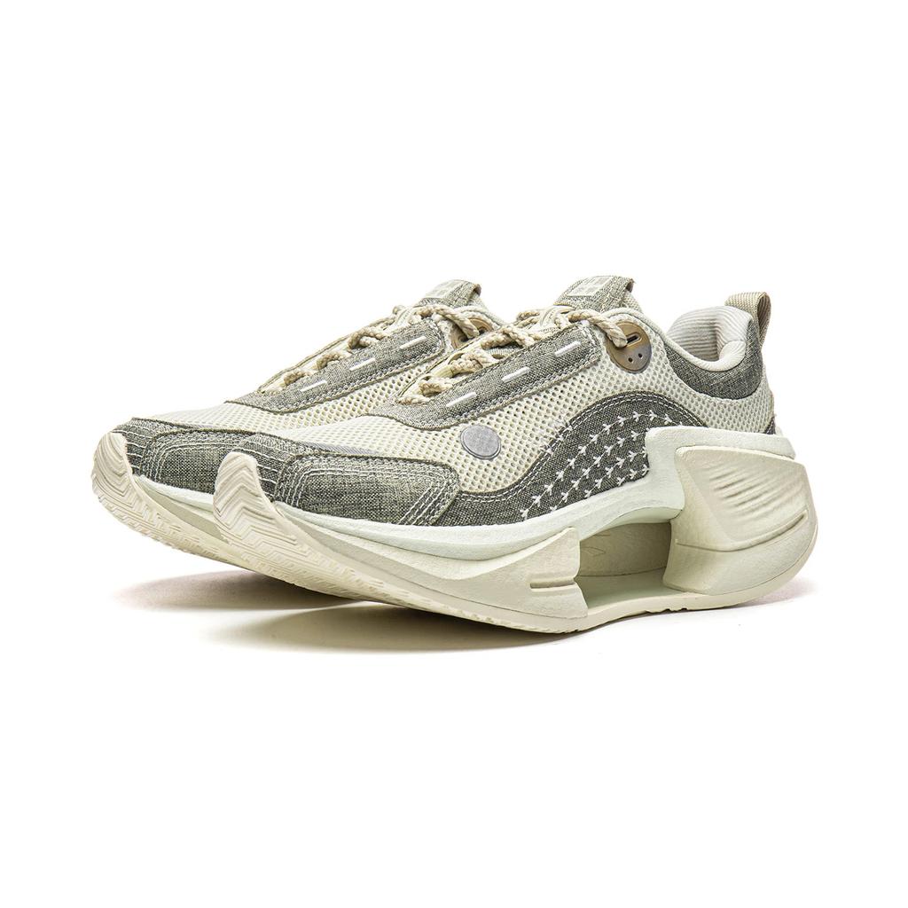 Li Ning Absolute Shadow 3 Trendy Lightweight Cushioning Running Shoes Women sneakers White Gray AZGW064-2