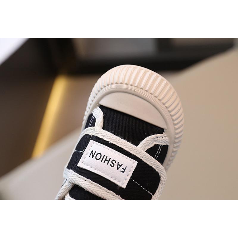 Spring-autumn children's canvas shoes, boys' casual shoes with shell toe, girls' cookie shoes, soft sole baby shoes
