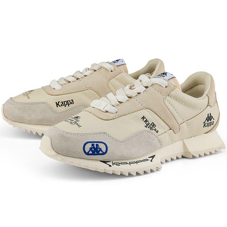Kappa Retro Comfortable Slip-Resistant Durable Low-Top Lifestyle Casual Shoes Unisex sneakers White KPCBGMM78C-027