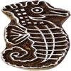 Wooden Textile Stamps Seahorse Handcarved Scrapbook Stamp Decorative Block