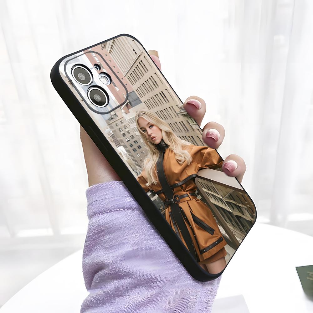 Singer S-Sydney Sweeney Phone Case For IPhone 17 Pro Max 15 Pro 16 14 Plus 12 13 Mini 11 Pro Shockproof Soft Cover