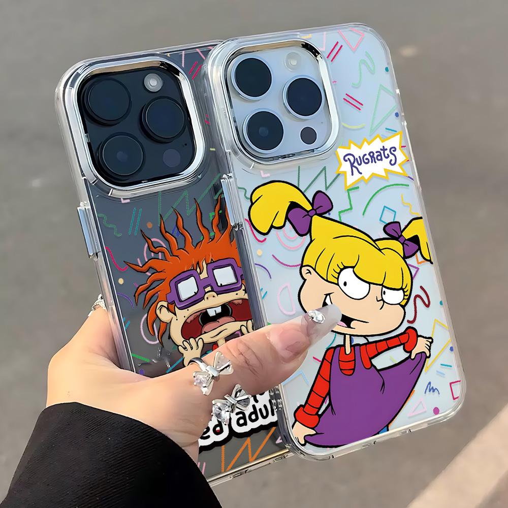 Cartoon R-Rugrats Süße Handyhülle für Google Pixel 10 9 8 7 8A 9A XL Pro 4G 5G Transparente Weiche Silikon TPU Rückseite