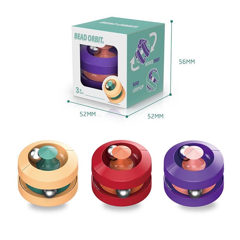 Metal Marbles Adult Stress Relief Toy Creative Spin Track Finger Spinner Handheld Fidget For Anxiety Relief