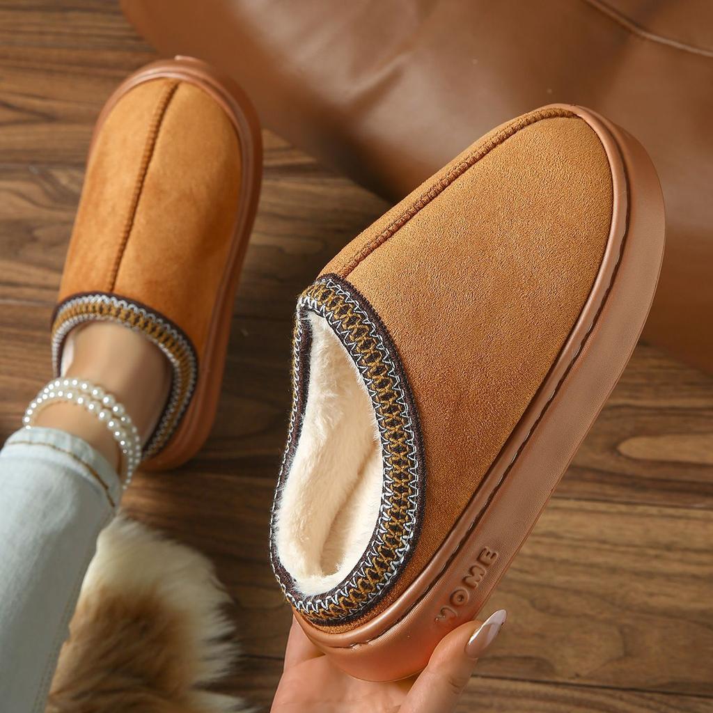 Cat cotton slippers women's autumn and winter home indoor universal soft bottom non-slip silent warm cartoon fluffy slippers