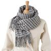 Plaid Long Autumn And Winter Atmosphere Warm Scarf Women'S Shawl Versatile Commuter Fringed Imitation Cashmere Scarf