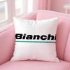 BBianchi Logo Cushion Cover Pillowcase Short Plush Invisible Zipper Room Sofa Cushion Cover