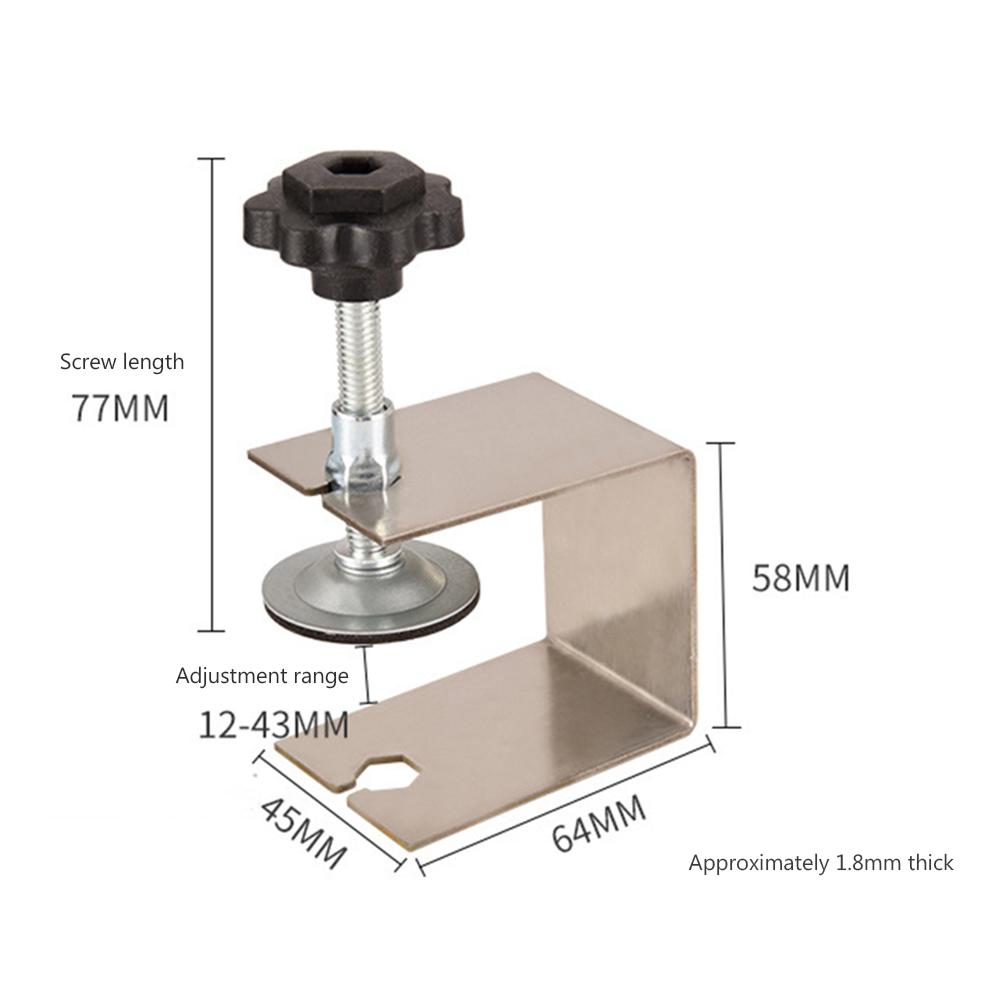 1/2pcs Drawer Front Fixer Hardware Drawer Panel Mounter Clip Woodworking Gadgets