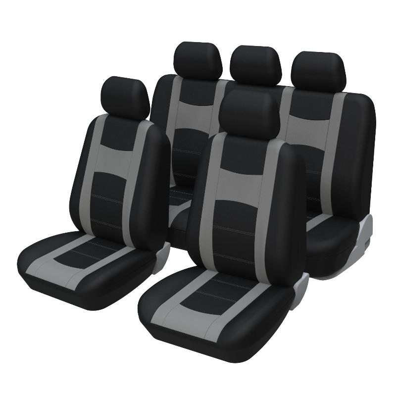 Universal 5-Seat Car Seat Cover Set Breathable Comfortable Polyester Material with Sponge Padding Suitable for All Seasons