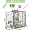 Bird Cage, Stainless Steel Transport Cage, Foldable Bird Cage, Bird Carrier Case, Medical Use, Sunbathing, Birdhouse, Small Bird, Transport, with Food