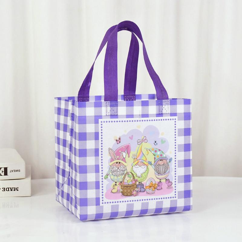 Easter Gift Bag Nonwoven Fabric Rabbit Bunny Cookies Candy Packaging Bag Kids Favors Happy Easter Party Decoration Supplies 2024