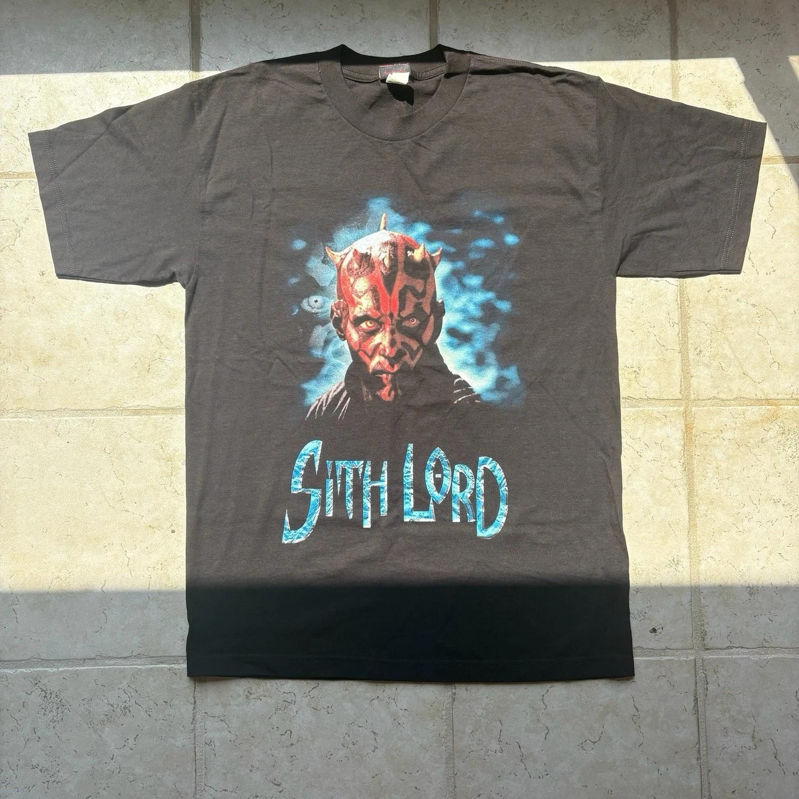 

Star Wars Darth Maul Sith Lord Vintage 2000s Black Graphic T Shirt Large Movies 2XL