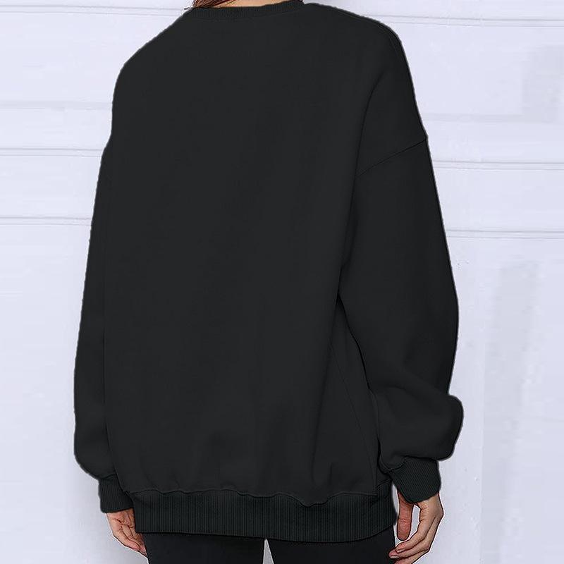 New women's spring and autumn casual tops, fashionable loose sweatshirts