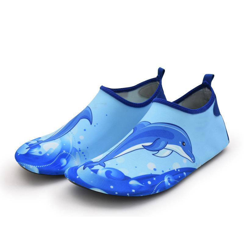 Children's beach shoes barefoot skin shoes creek shoes outdoor sports breathable wading men's and women's non-slip beach socks shoes